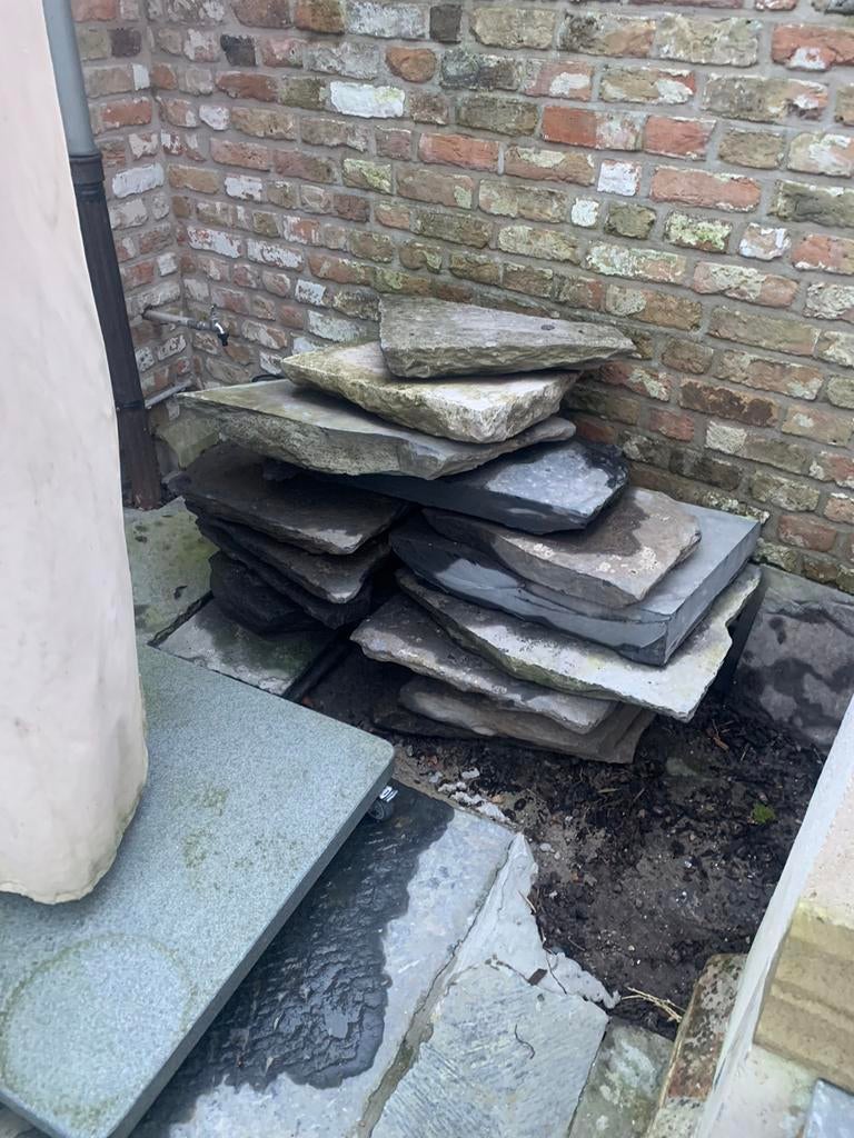Terras tegels, Ophalen, Zo goed als nieuw
