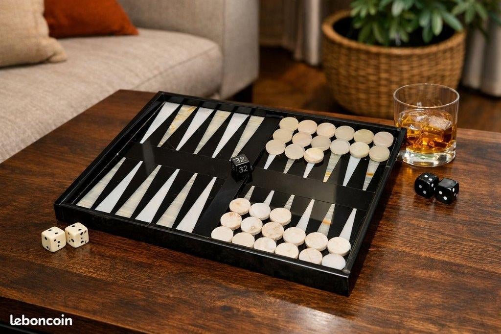 Backgammon en marbre italien, Enlèvement ou Envoi