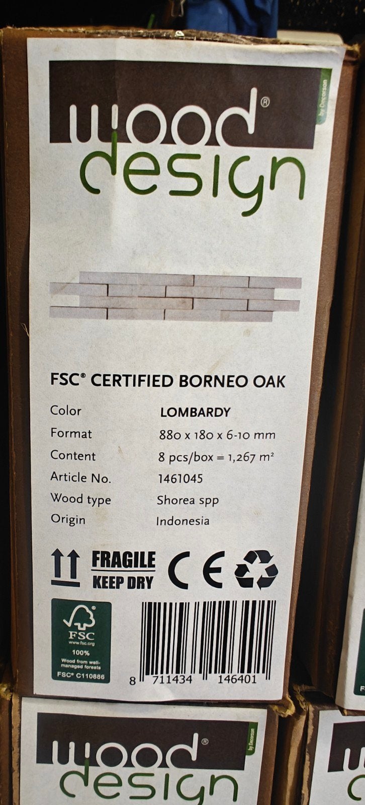 Wood Design wandbekleding / houten wandpanelen, Ophalen, Nieuw, Eiken, Overige typen