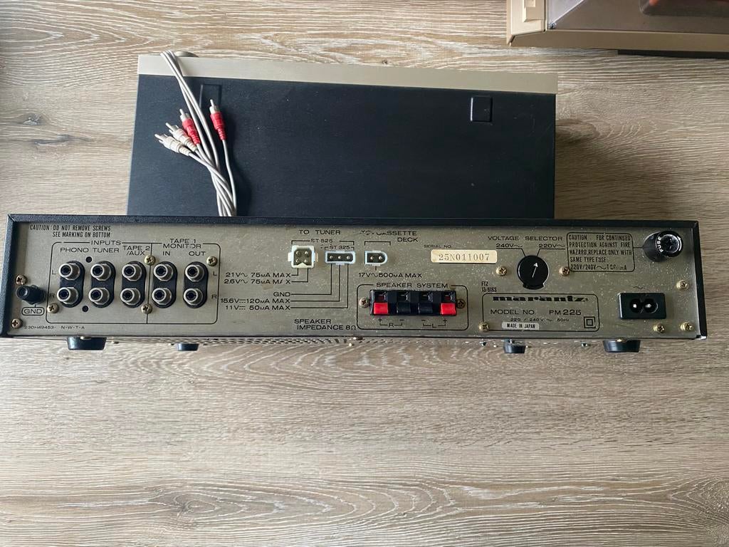 Vintage hifi-set van Marantz — PM225/ST525L/SD225/JJ120, Ophalen of Verzenden, Gebruikt
