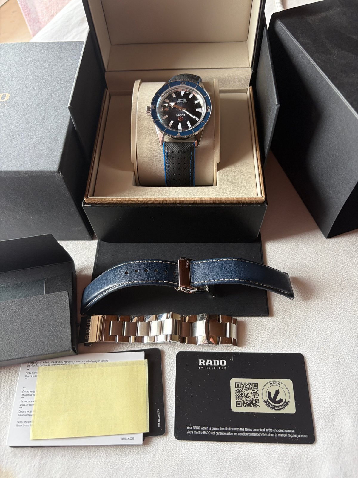 Montre Rado Captain Cook fevrier 2026 ( sous garantie ), Montre-bracelet, Autres marques, Enlèvement, Acier