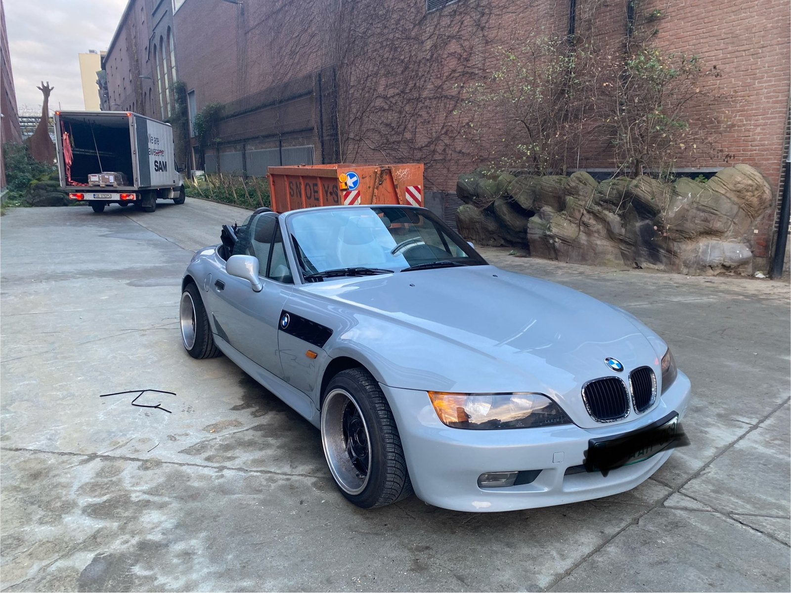Bmw Z 3 roadster 1.8 benzine bwj 1996 old timer, Auto's, Euro 2, 186 g/km, Achterwielaandrijving, Zwart