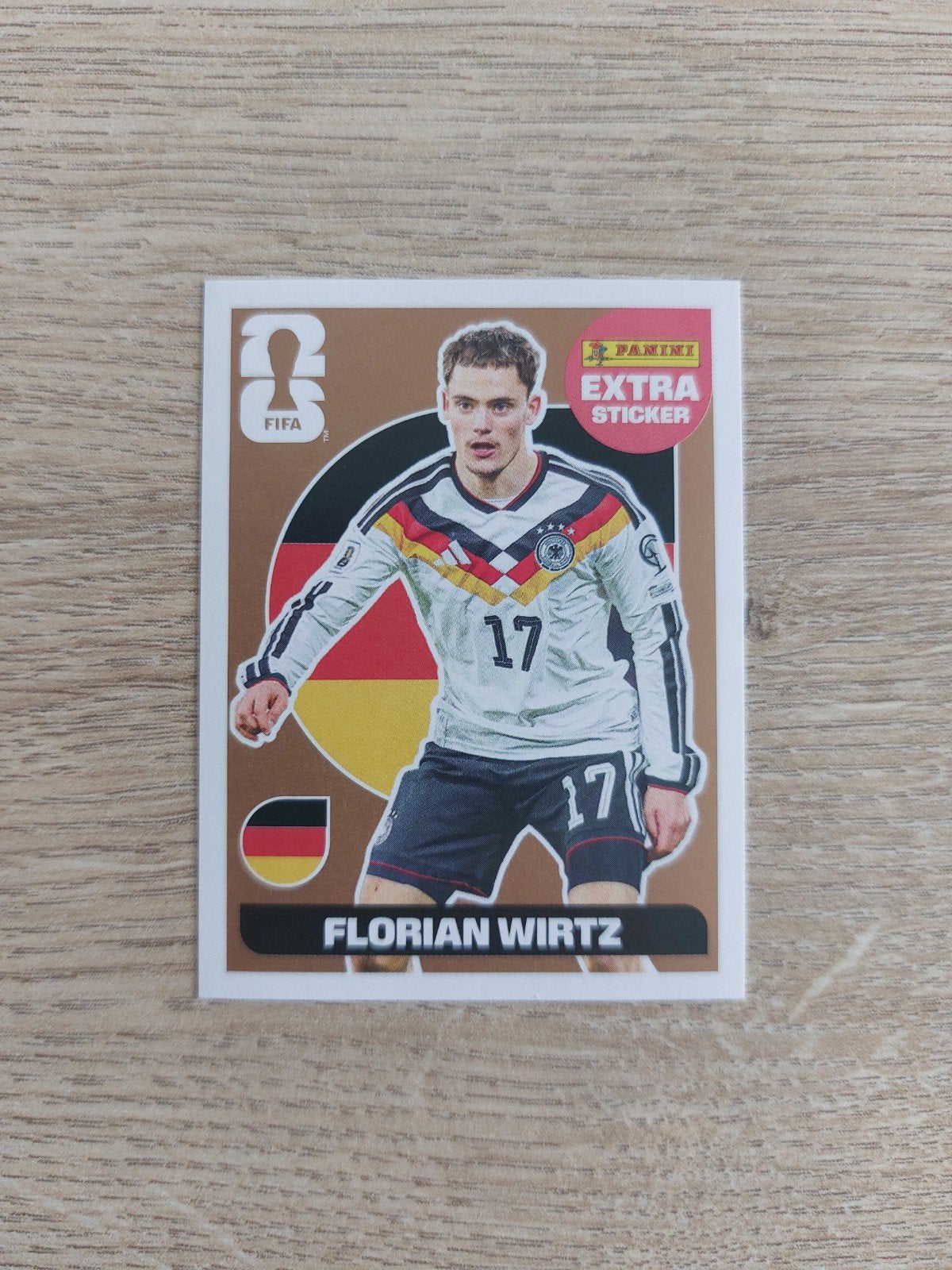 WK 2026 - Florian Wirtz (brons), Ophalen of Verzenden, Zo goed als nieuw, Sticker