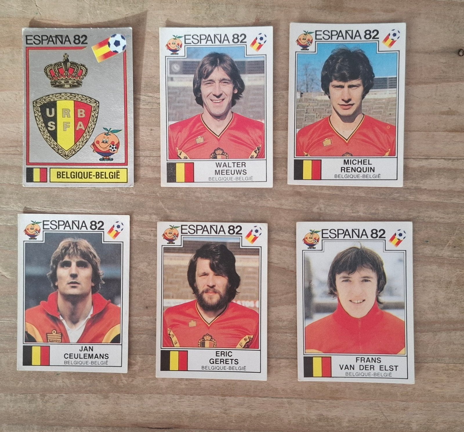 panini 6 images espana 82 belgium espagne 1982 stickers, Enlèvement ou Envoi, Plusieurs images