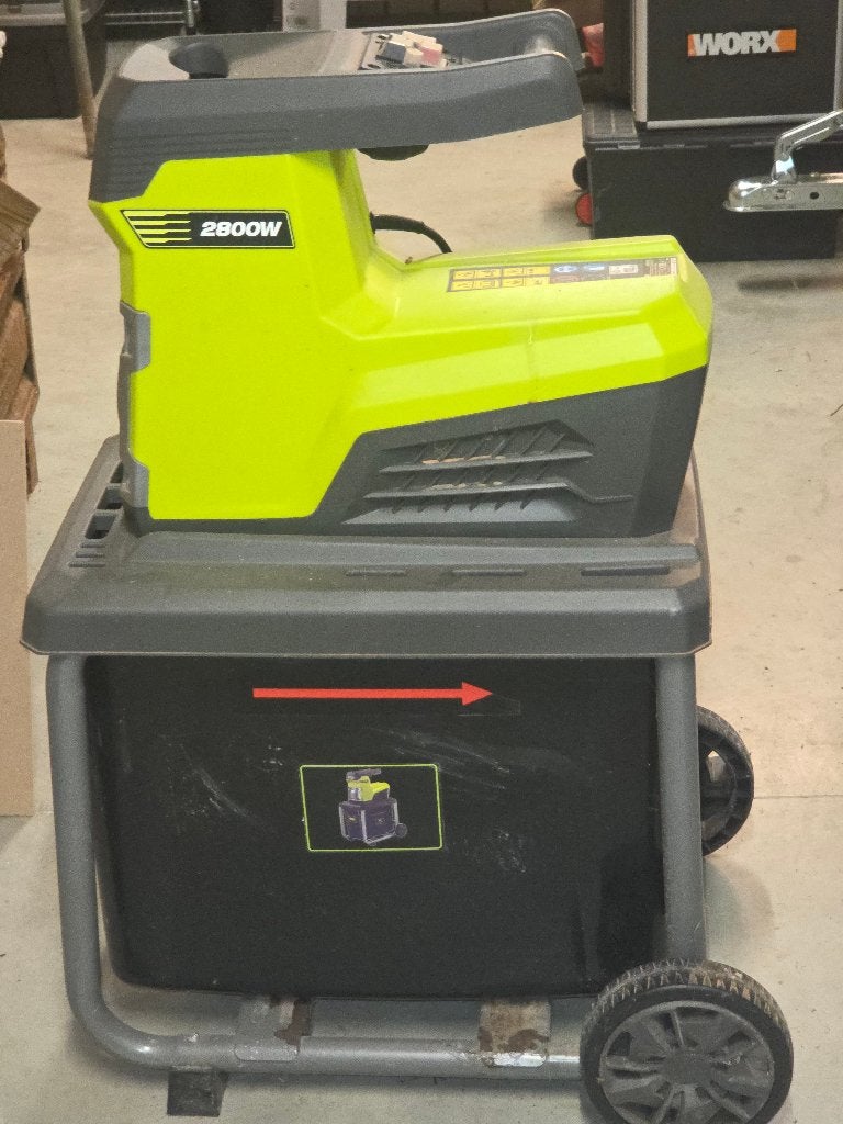 Hakselaar elektrisch, Électrique, Enlèvement ou Envoi, Ryobi, Sac de ramassage
