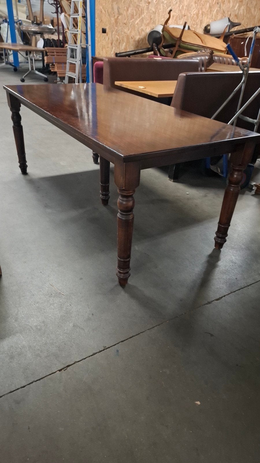 Stamtafel eik horeca HUTTEN bistro mancave 200x90cm + stoel, Antiek en Kunst, Ophalen of Verzenden