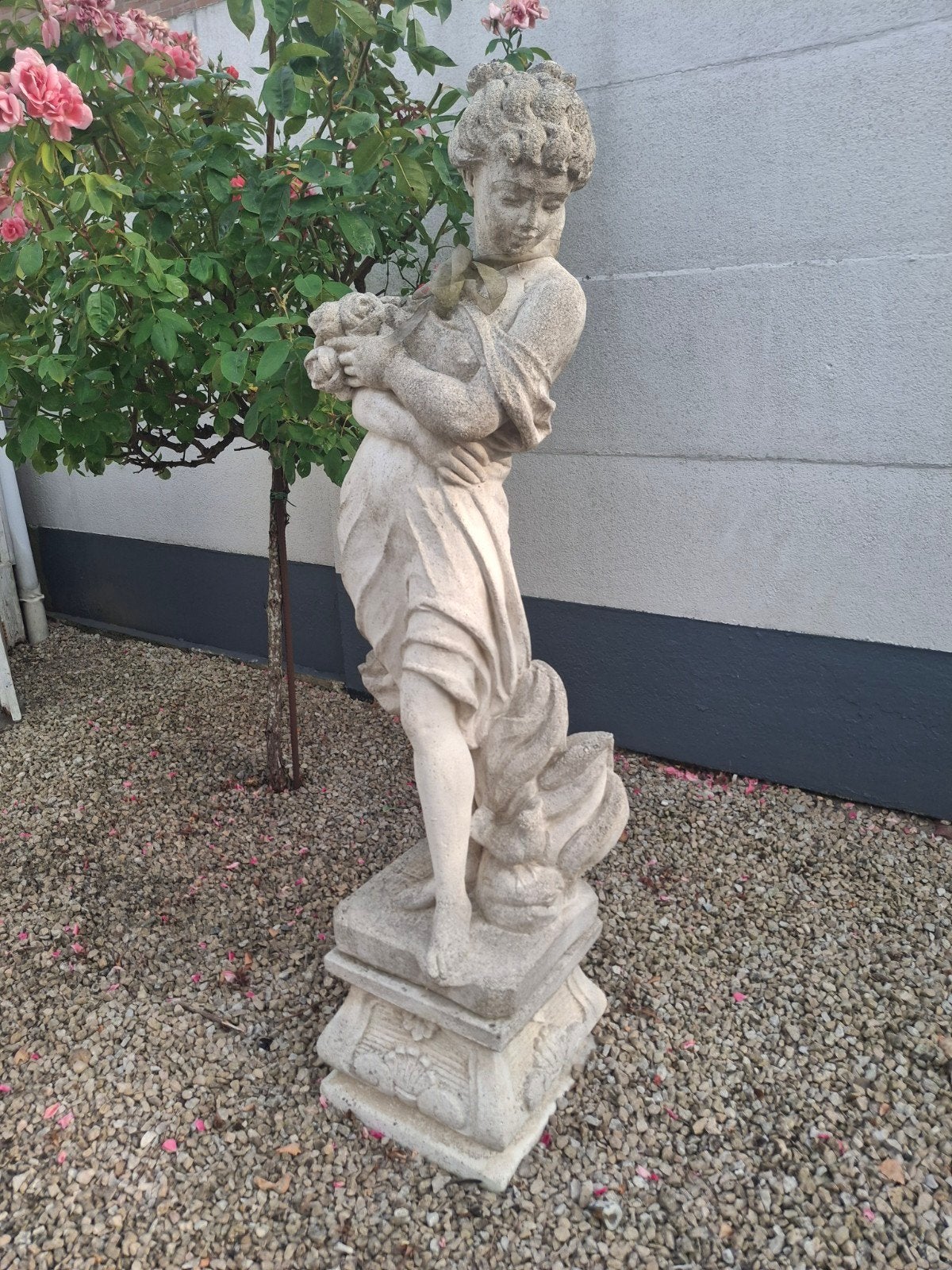 Tuinornament, groot, Tuin en Terras, Ophalen, Gebruikt, Mensenbeeld