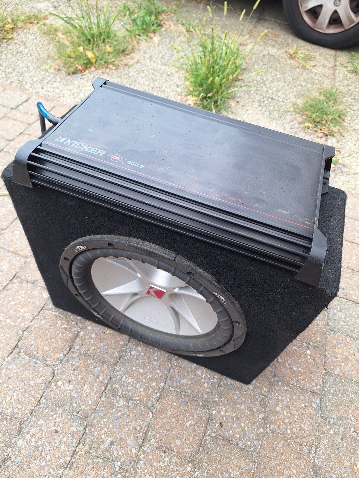 kicker woofer en versterker, Auto diversen, Ophalen, Gebruikt