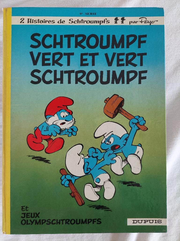 Schtroumpfs 9 Schtroumpf vert et vert schtroumpf eo - Moyen, Une BD, Enlèvement ou Envoi, Utilisé