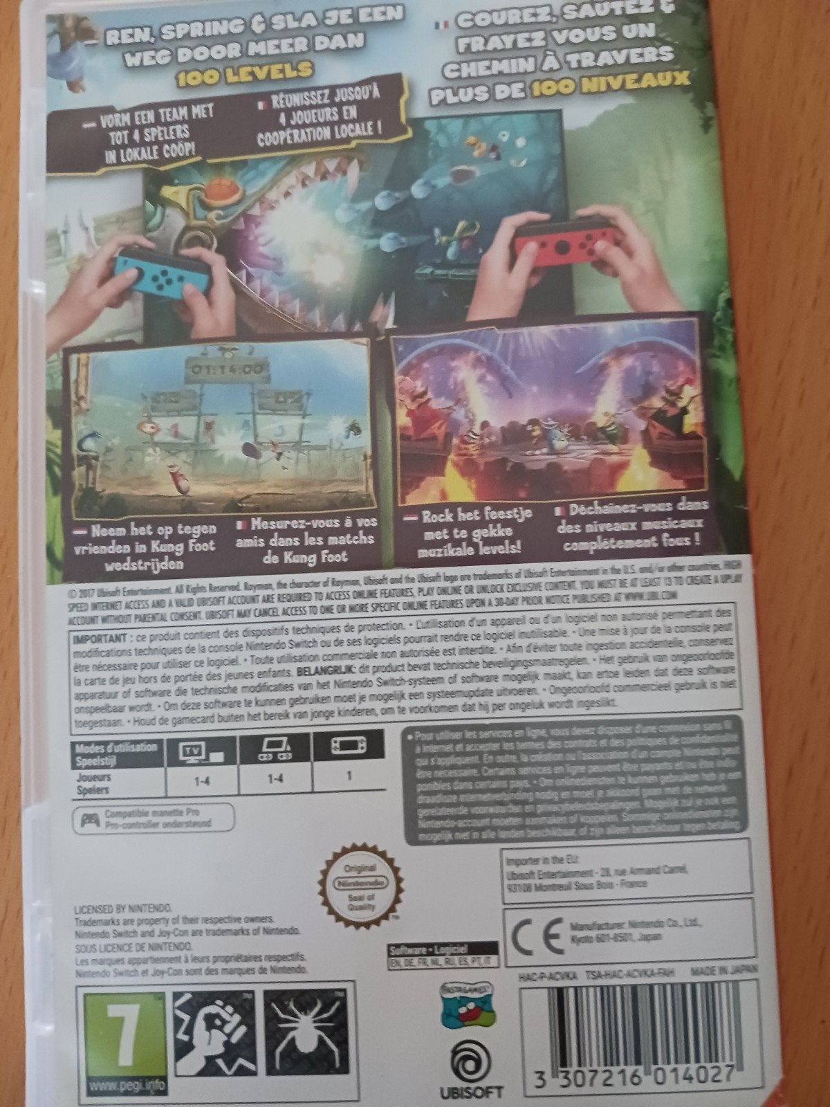 Rayman, Ophalen