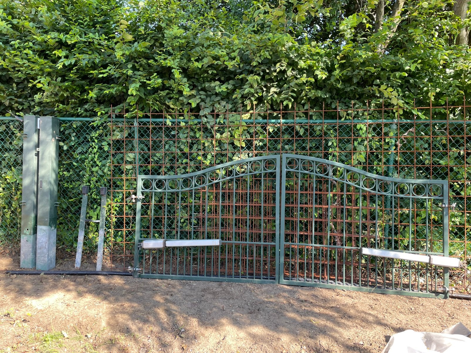 Poort, Enlèvement, Utilisé, Fer, Avec portail