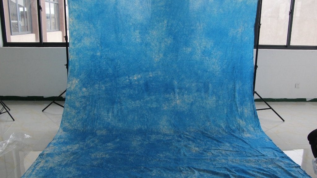 Fond tissus bleu aspect délavé pour studio photo, Ophalen, Zo goed als nieuw, Achtergrond