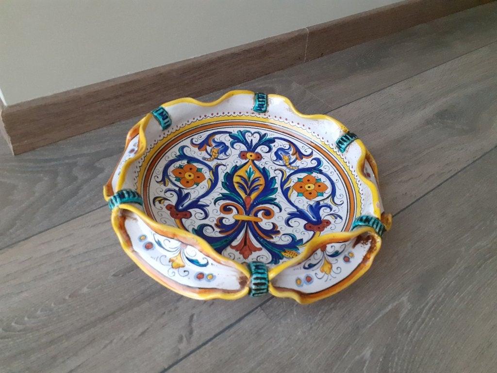 Bol décoratif vintage - Mari E.C. Deruta, Enlèvement ou Envoi