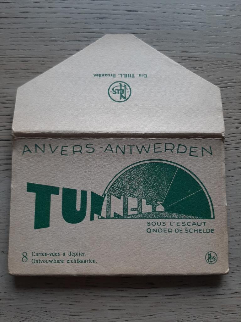 8 Zichtkaarten tunnels onder de Schelde Antwerpen, Verzamelen, Postkaarten | België, Ophalen of Verzenden, 1920 tot 1940, Antwerpen