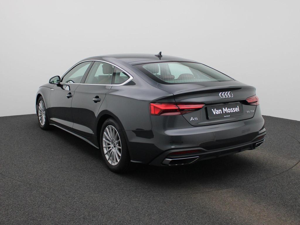 Audi A5 Sportback 35 TDI S tronic Bus Ed Competition, Auto's, Audi, 4 zetels, Stof, Zwart, Zwart