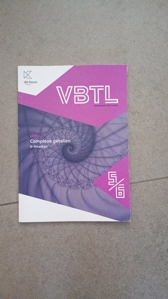 VBTL complexe getallen, ASO, Wiskunde A, Die keure, Ophalen