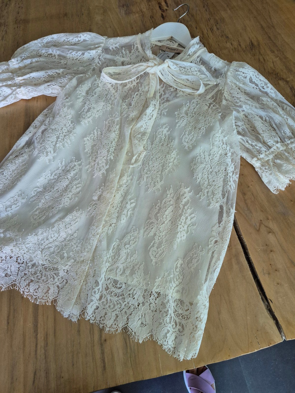 Prachtige kanten blouse met top Twinset, Kleding | Dames, Blouses en Tunieken, Ophalen of Verzenden