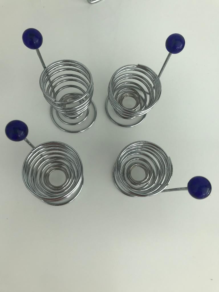 4 Eierdopjes, nieuw gekocht bij CASA, Huis en Inrichting, Ophalen of Verzenden, Nieuw, Effen, Overige typen