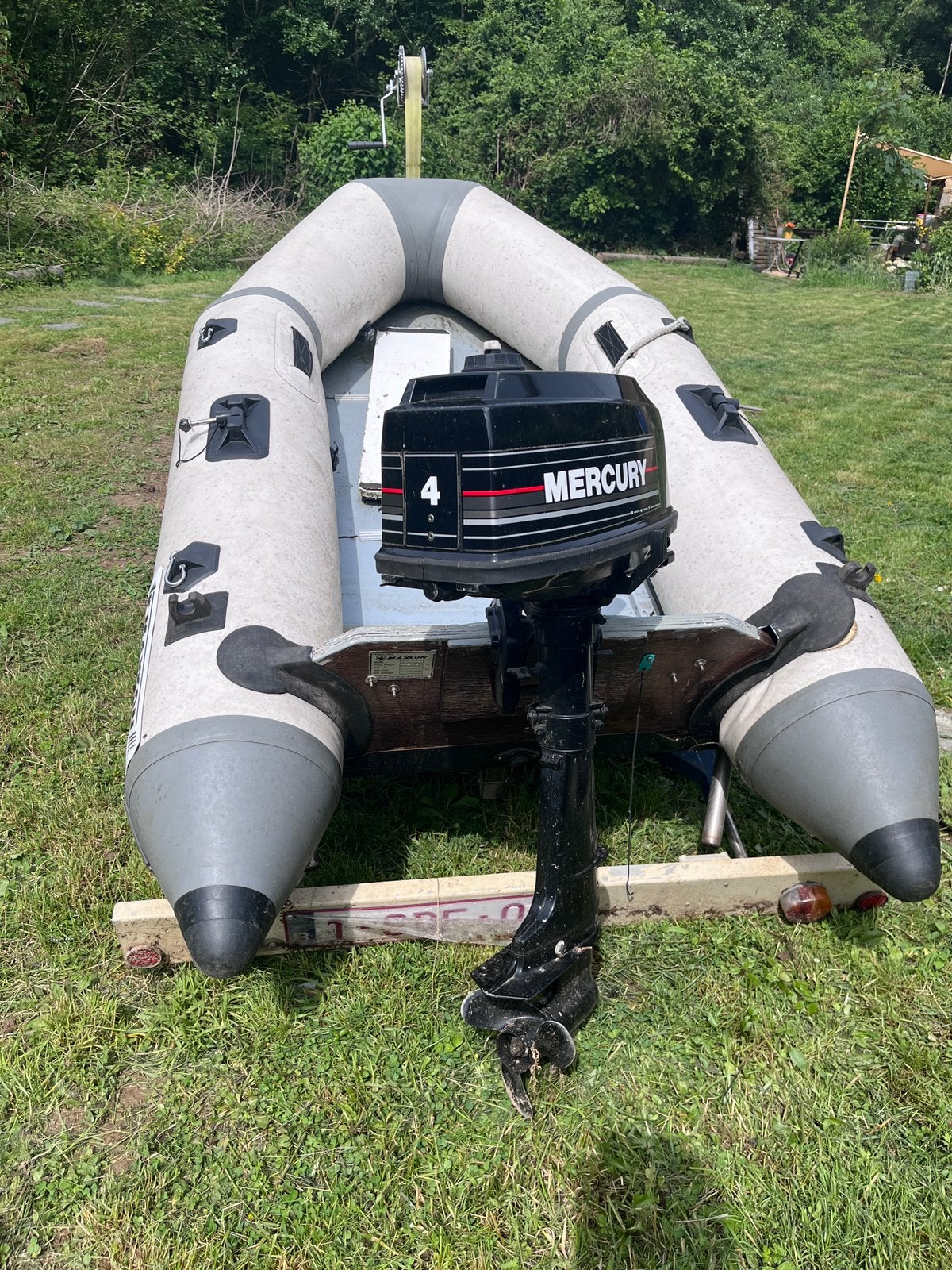 Bateau zodiac Maxxon MS-230 + remorque, Ophalen, Zo goed als nieuw, Zodiac