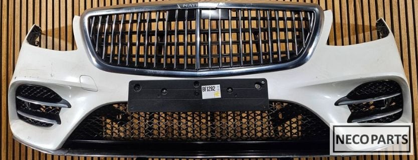 MERCEDES S KLASSE W223 MAYBACH VOORBUMPER COMPLEET ORIGINEEL, Gebruikt, -, Voor, Ophalen of Verzenden