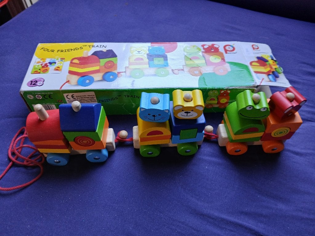 houten trein, Kinderen en Baby's, Ophalen, Zo goed als nieuw