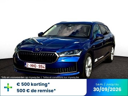 Skoda Superb Combi SELECTION 1,5 TSI 150 PK DSG-7 -, Automaat, Blauw, 127 g/km, Adaptive Cruise Control