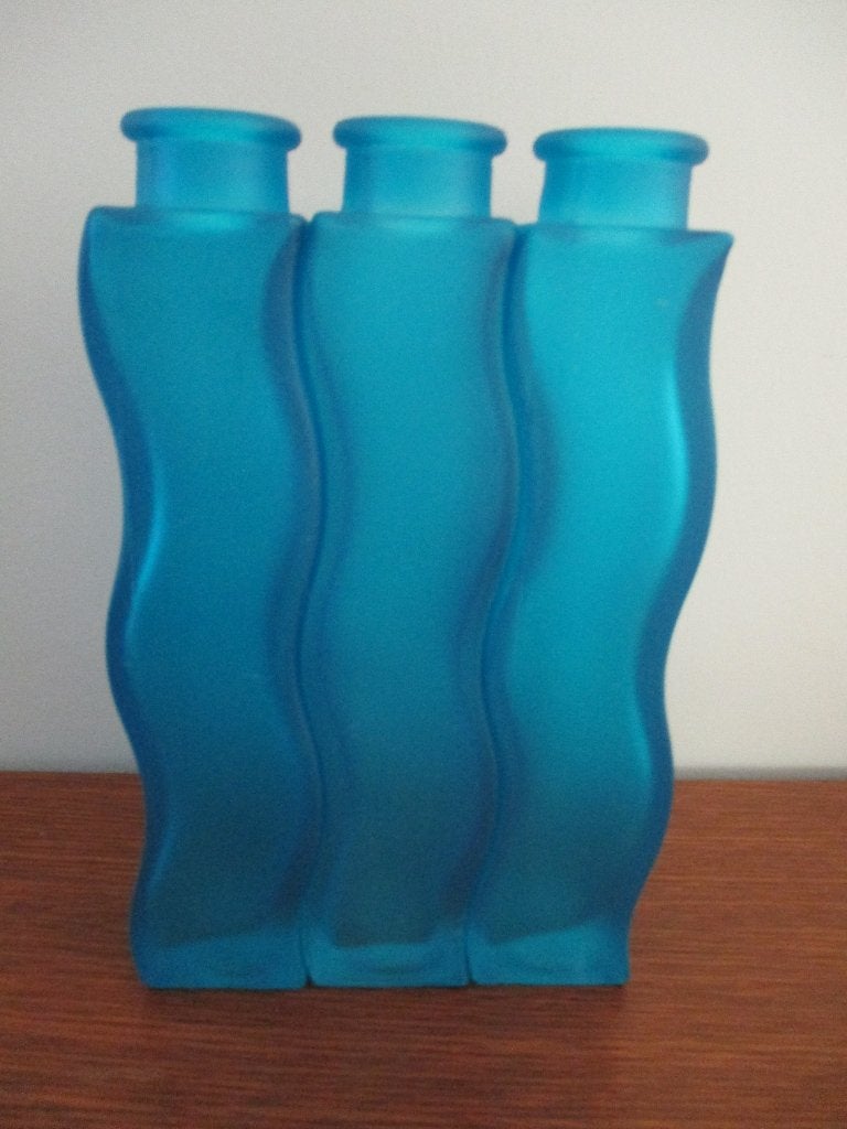vaasjes, Huis en Inrichting, Woonaccessoires | Vazen, 21 cm, Blauw, Matte afwerking, Ophalen of Verzenden