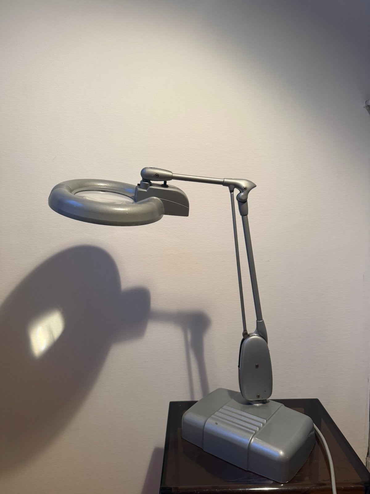 Vintage dazor bureaulamp met vergrootglas, Ophalen, Zo goed als nieuw