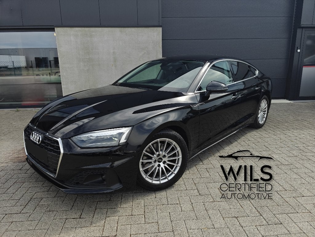 Audi A5 sportback 2022 - Automaat - LED - Leder - Camera, Autos, Audi, Cuir, Achat, Entreprise, Entretenue par le concessionnaire