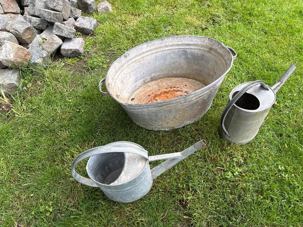 Zinken vat en gieters, Antiek en Kunst, Curiosa en Brocante, Ophalen