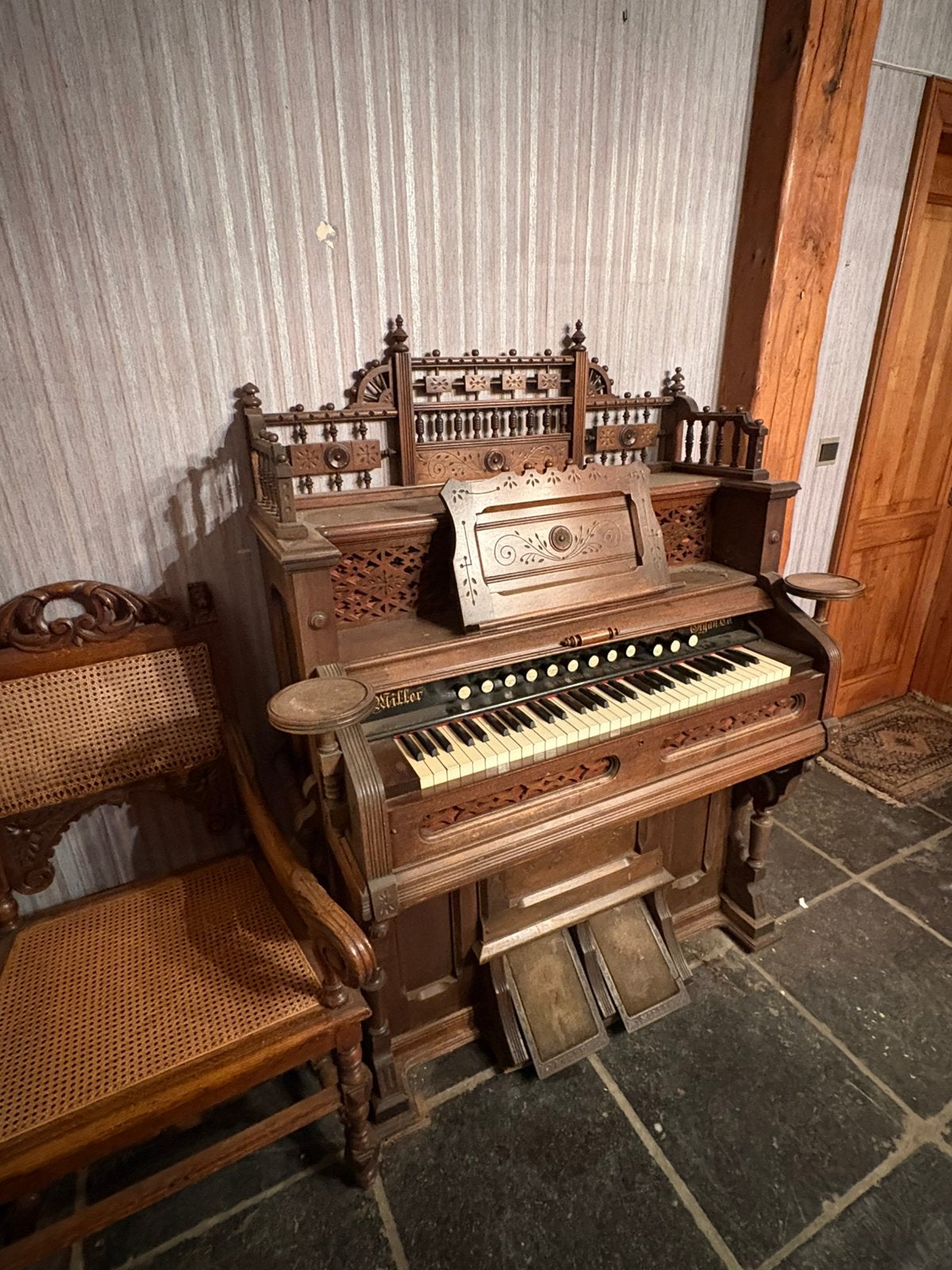 Antique Miller Organ Co. Orgue à harmonium, Musique & Instruments, Enlèvement, Utilisé, 1 clavier, Orgue
