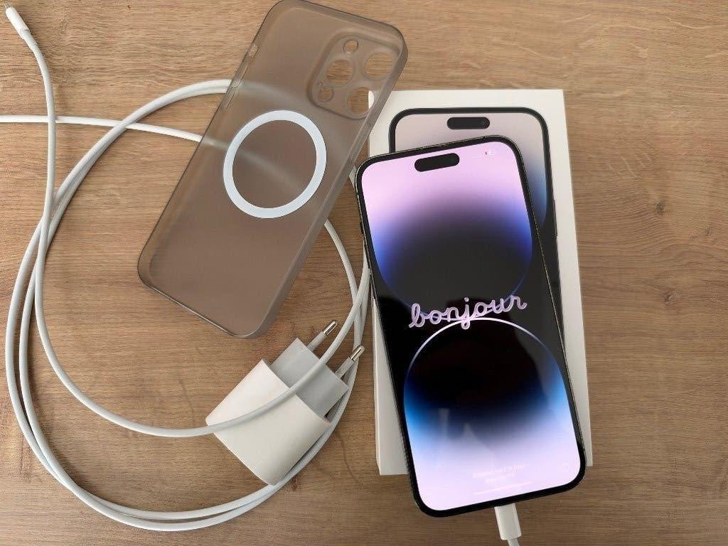 iPhone 14 Pro Max 256GB, Gebruikt, Zwart, Zonder simlock, Zonder abonnement