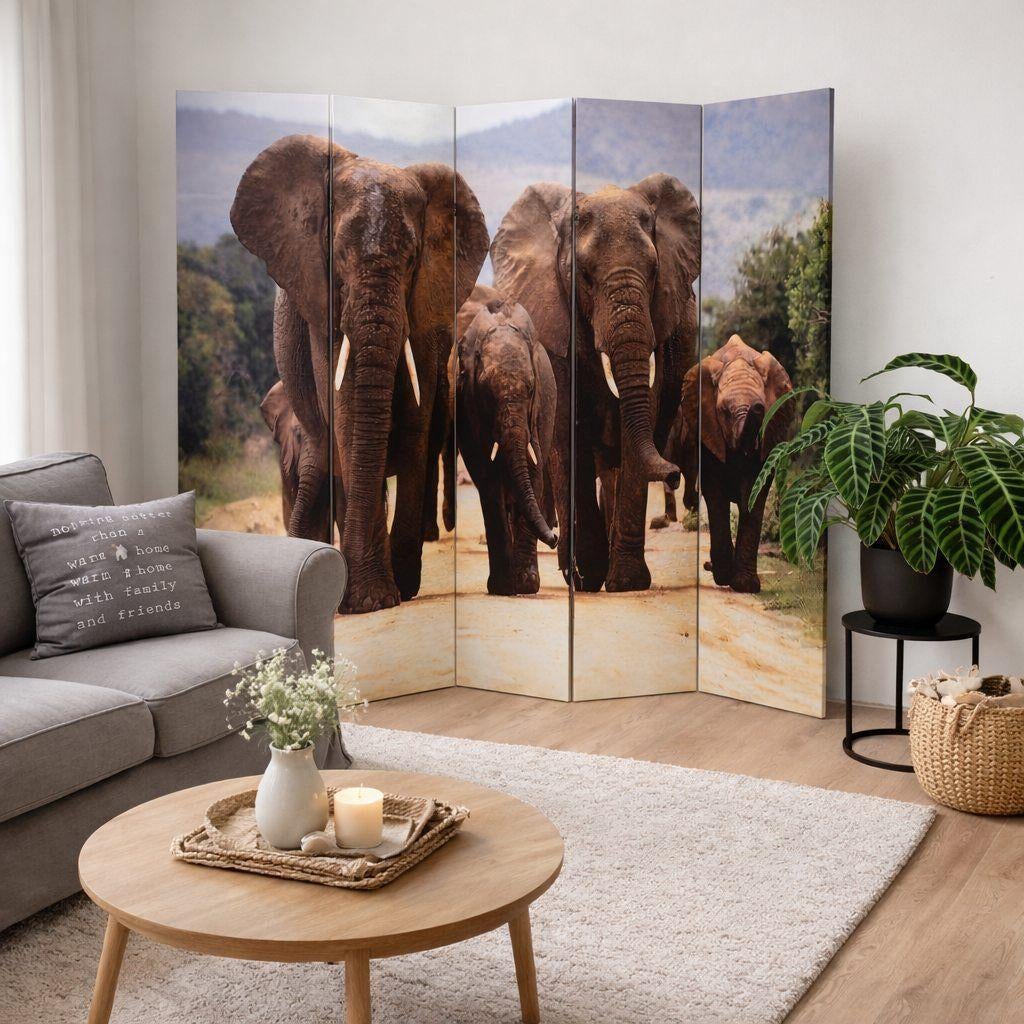 Kamerschermen Scheidingswand Roomdivider Olifant, Verzenden, Nieuw