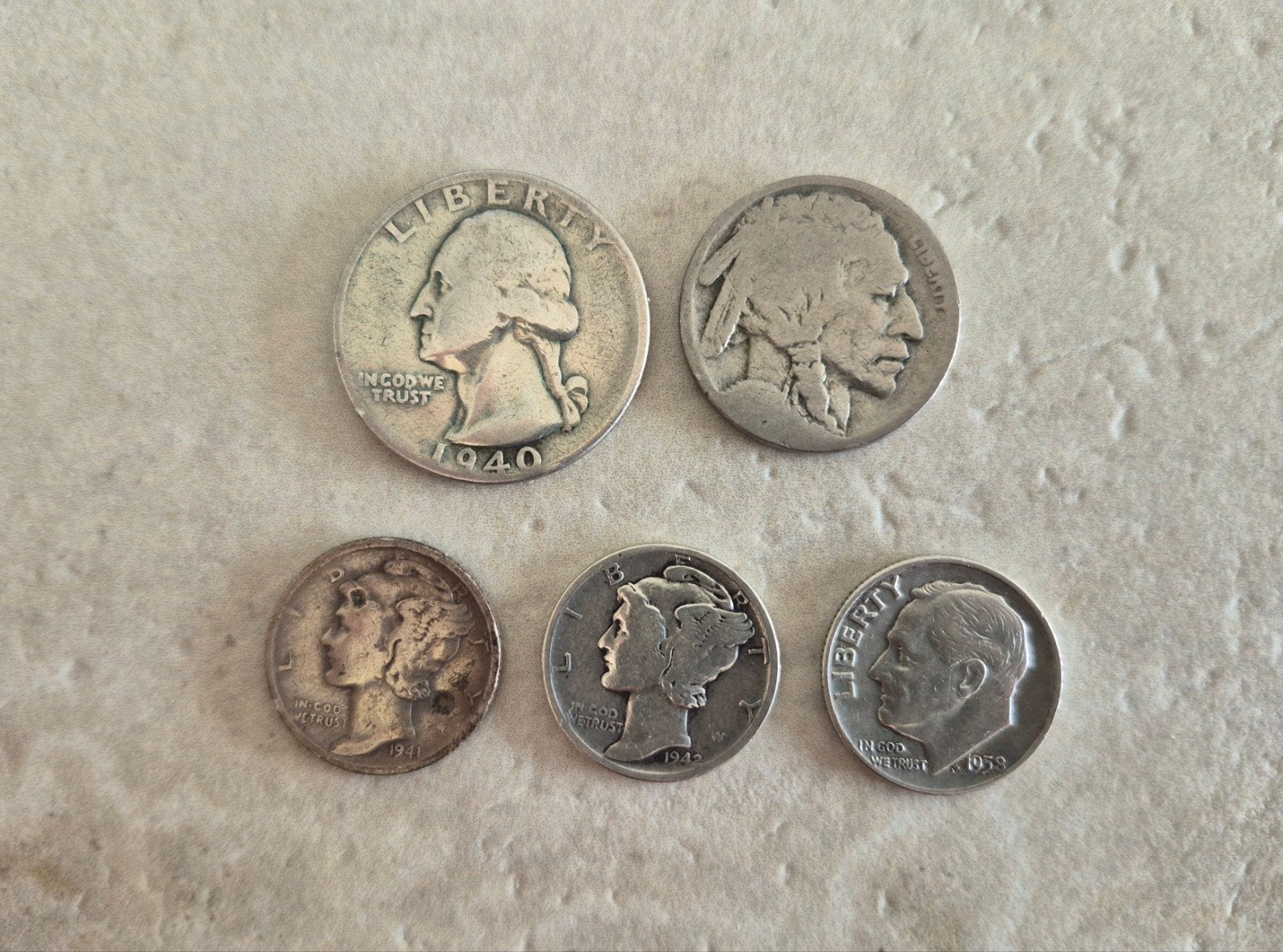 united states zilveren munten, Ophalen of Verzenden, Noord-Amerika, Setje, Zilver