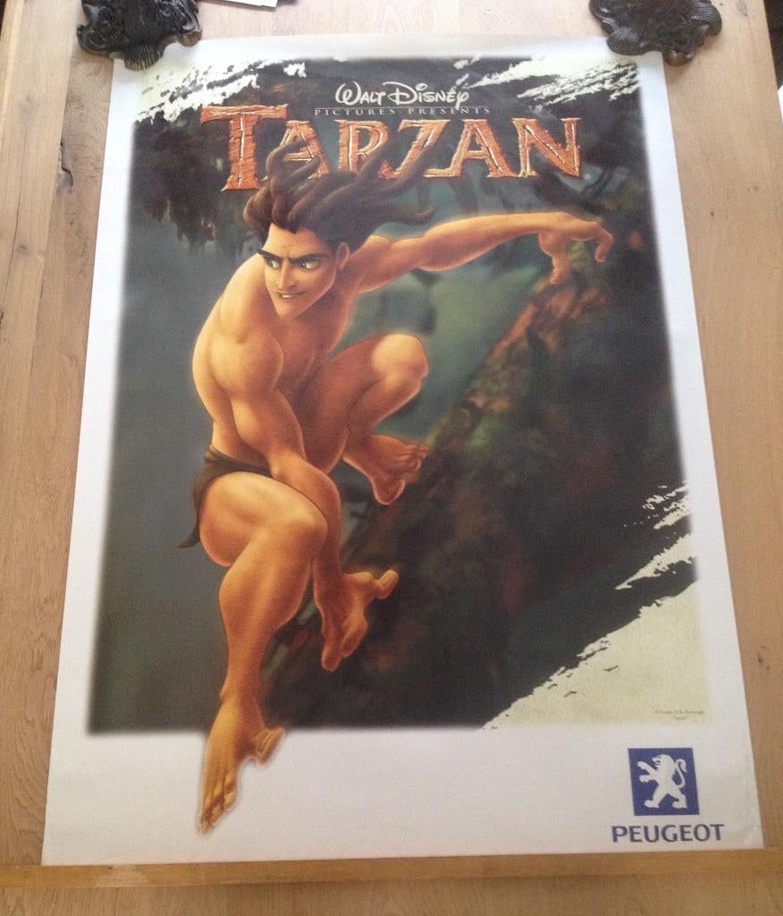 poster Walt Disney Tarzan in prima staat, Verzamelen, Posters, Ophalen of Verzenden, Zo goed als nieuw