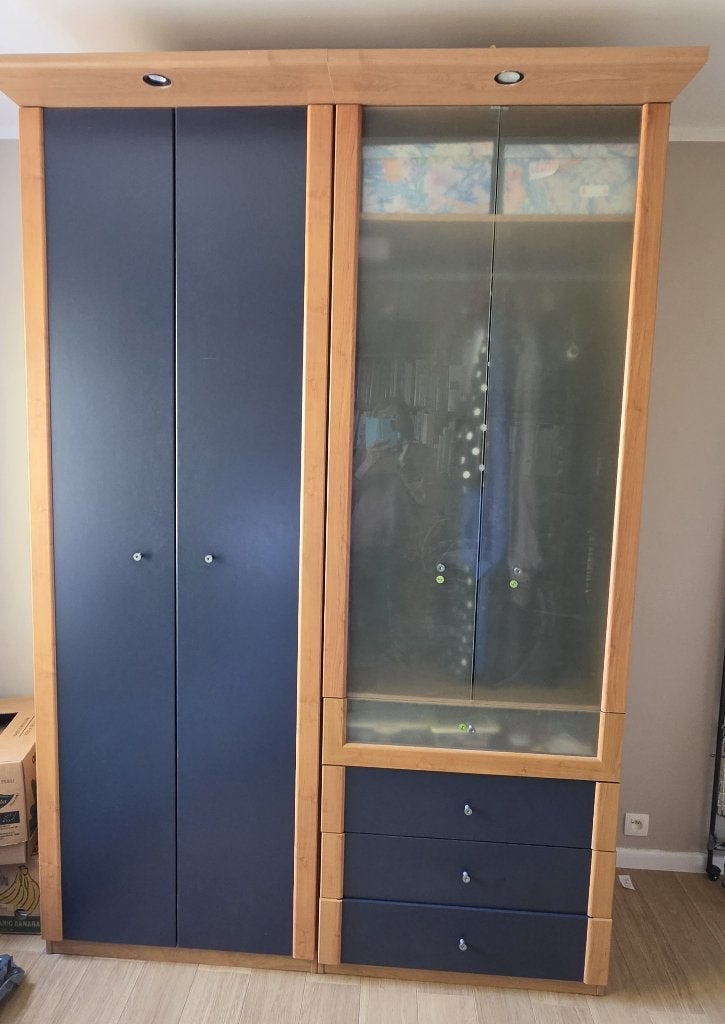 2 armoires garde-robe IKEA Askedal, Chêne, Design scandinave,, Enlèvement, Utilisé