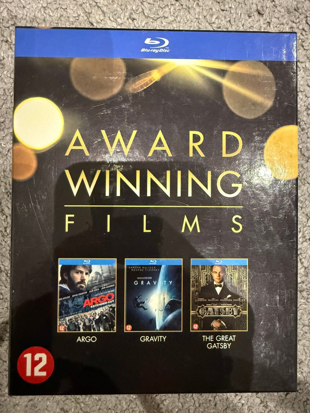 Blu-Ray 3-movie AGRO-GRAVITY-THE GREAT GATSBY, Ophalen, Zo goed als nieuw