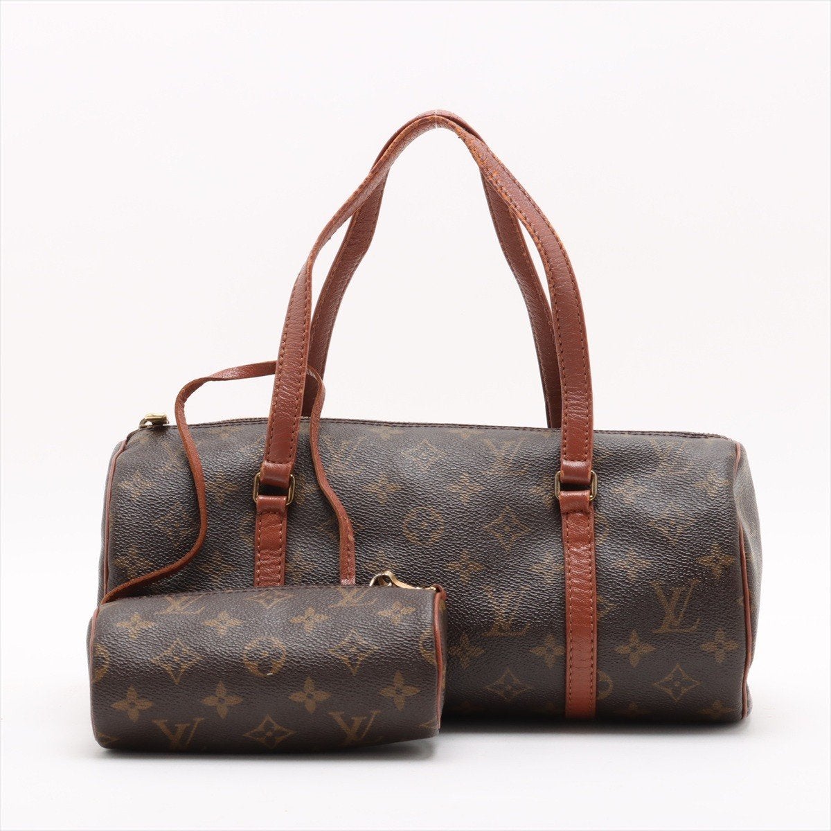 Sac à main Louis Vuitton Papillon vintage, Enlèvement ou Envoi, Utilisé, Brun, Sac à main