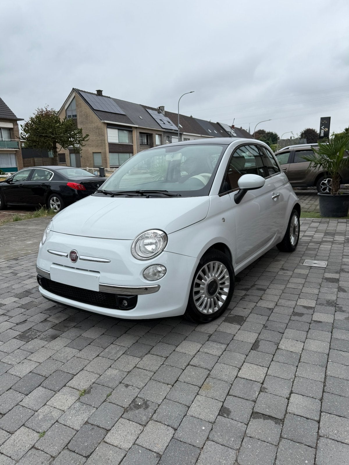 Fiat 500 Lounge 0.9.C Automaat 99.140.KM. Blanco gekeurd, Autos, Fiat, Cuir, Euro 5, Achat, Entreprise