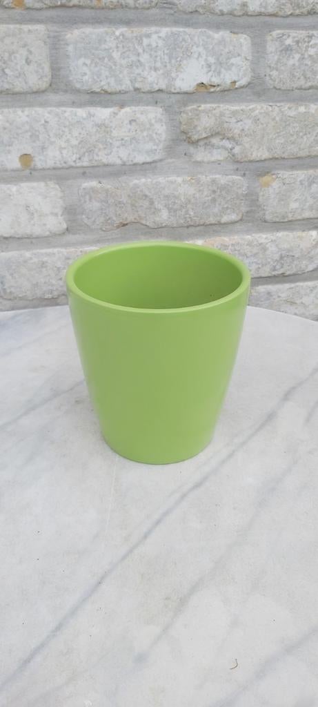 Bloempot groen nieuw, Tuin en Terras, Ophalen