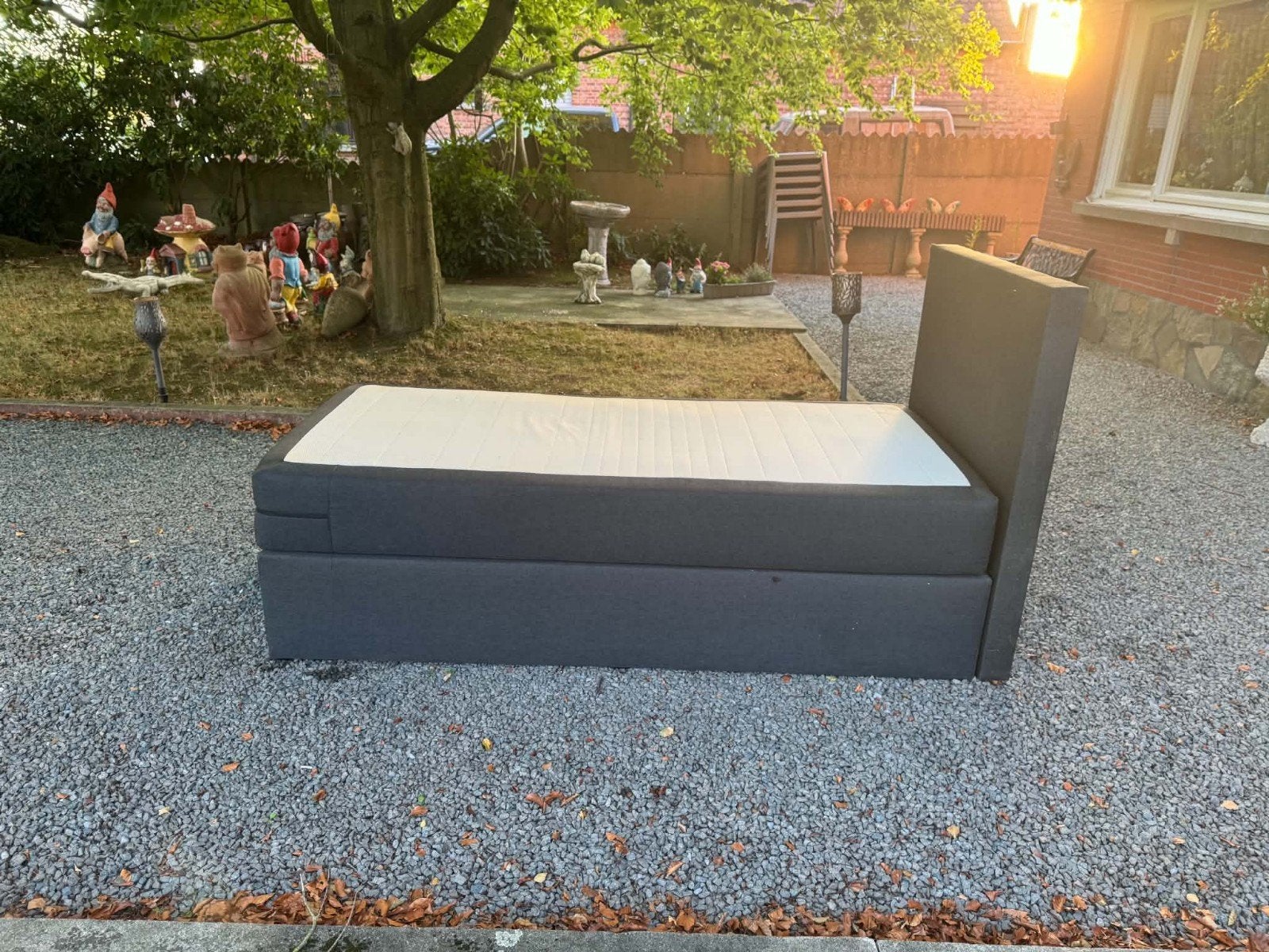 1 persoons boxspring, Ophalen, ., 90 cm, Eenpersoons