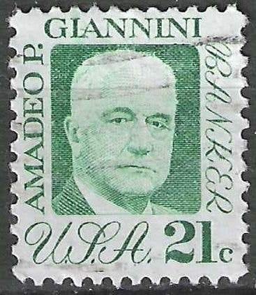 USA 1973 - Yvert 993 - Amadeo Pietro Giannini  (ST), Verzenden, Gestempeld