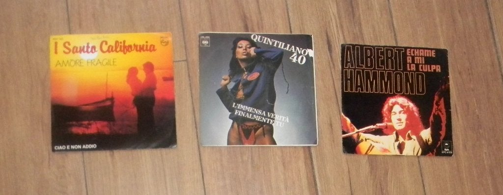 45 toeren - set van 3 stuks - Italiaans lied, Cd's en Dvd's, Vinyl | Overige Vinyl, Ophalen of Verzenden