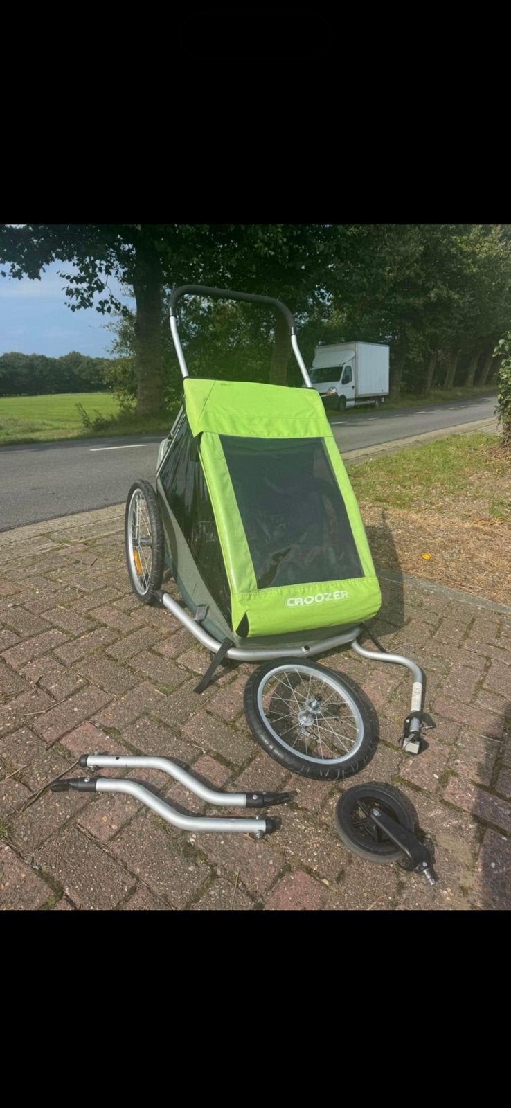 Fietskar merk Croozer voor 2 personen, Fietsen en Brommers, Ophalen, Gebruikt, Kinderkar