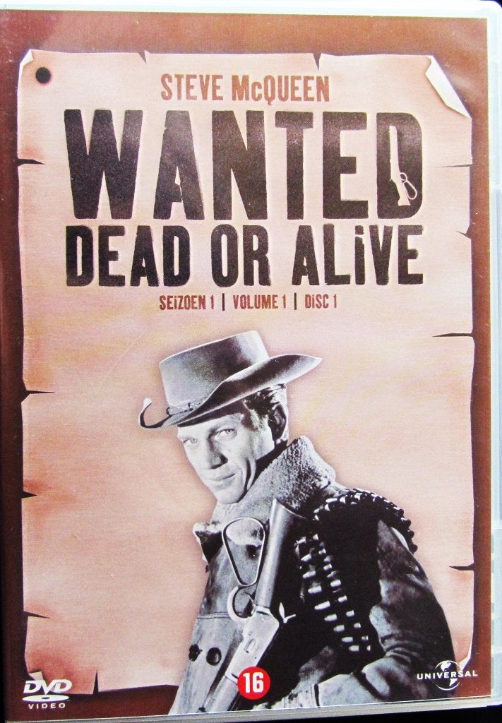 DVD WESTERN- WANTED DEAD OR ALIVE (STEVE MC QUEEN) 1958 (3), Alle leeftijden, Ophalen of Verzenden, Zo goed als nieuw, Overige genres