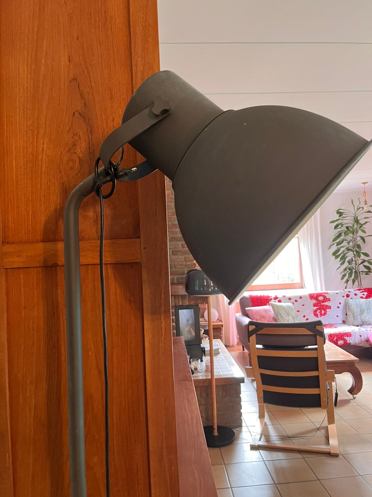 Vintage zwarte lamp in zeer goede staat, Ophalen, Zo goed als nieuw