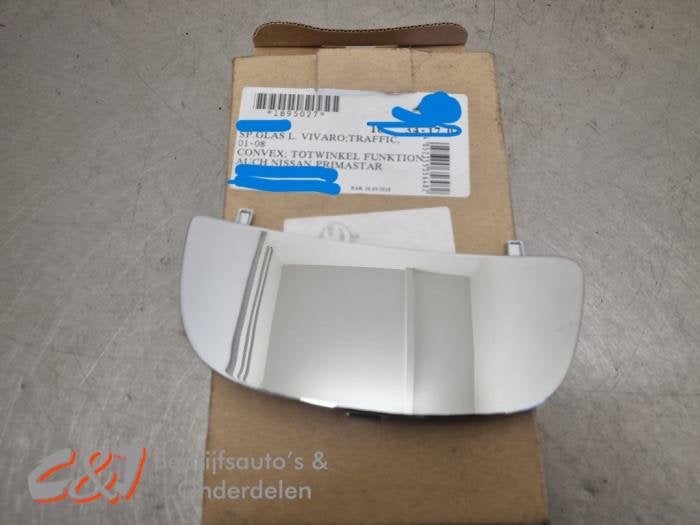 Glace rétroviseur gauche d'un Opel Vivaro, -, Opel, 3 mois de garantie, Utilisé