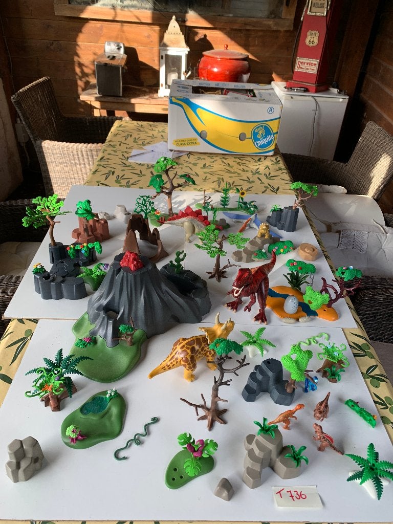 PLAYMOBIL T736: SUPERGROOT DINOSAURSEILAND, Enlèvement ou Envoi, Comme neuf, Fantasy, Pièces détachées