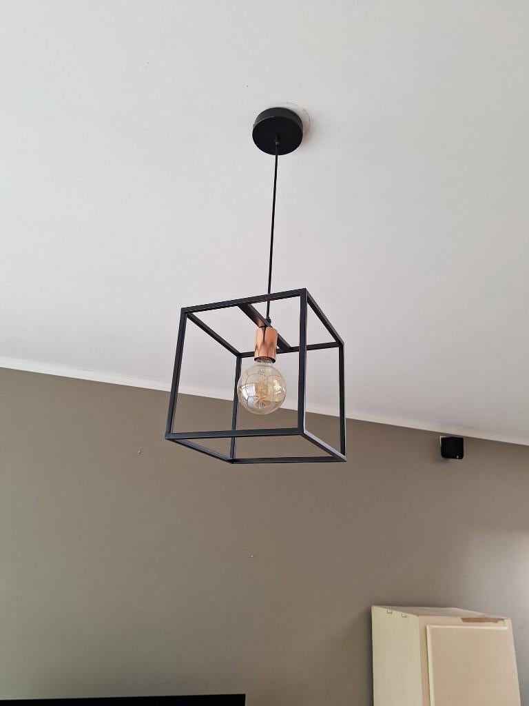 Hanglamp - verstelbare hoogte, Huis en Inrichting, Lampen | Hanglampen, Ophalen, Zo goed als nieuw, Modern, Minder dan 50 cm