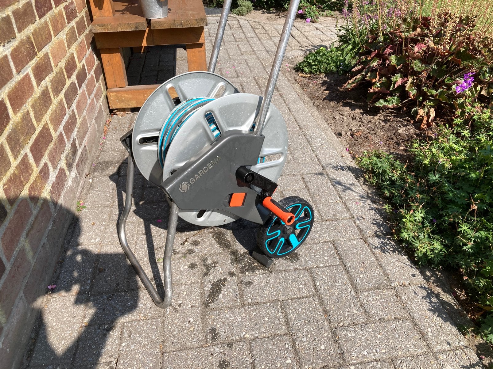 Tuinhaspel, Tuin en Terras, Ophalen, Zo goed als nieuw, Tuinslanghaspel
